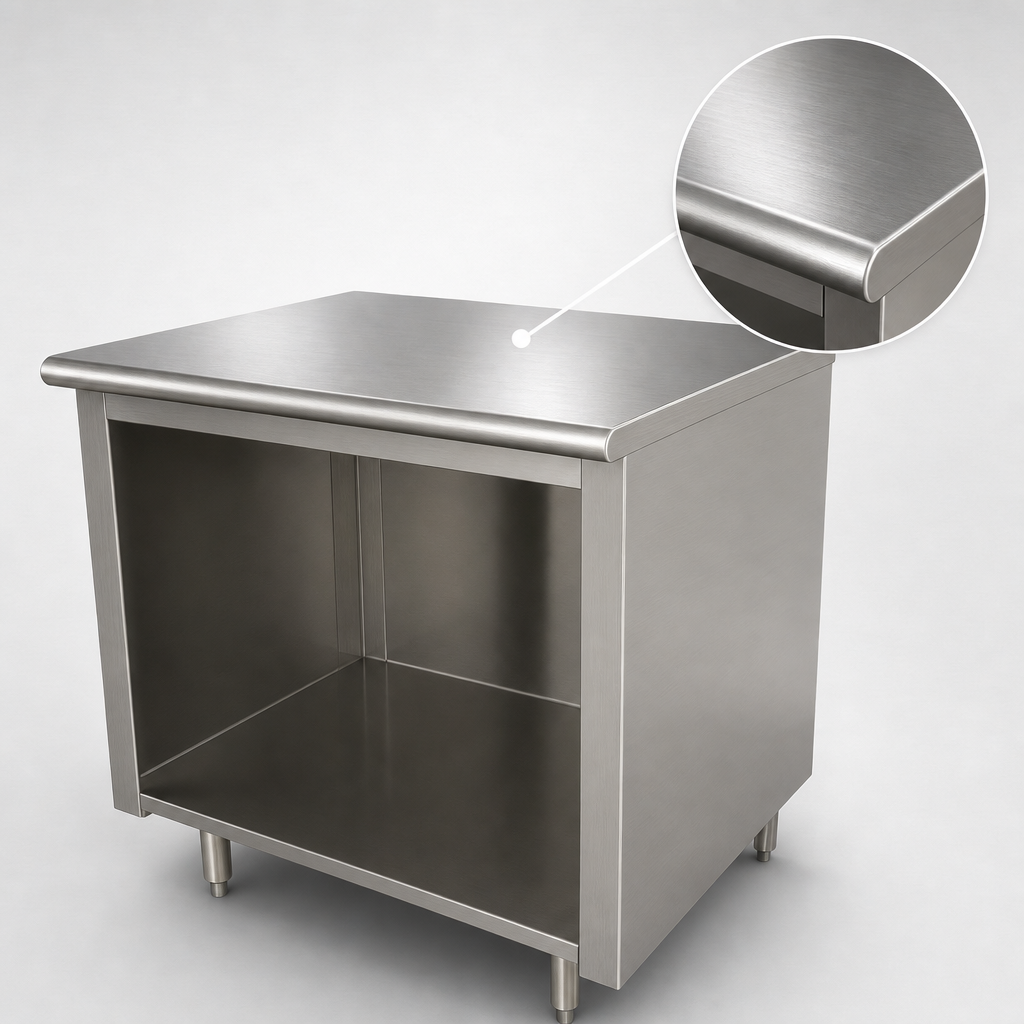 14-Gauge 304 Stainless Steel Top