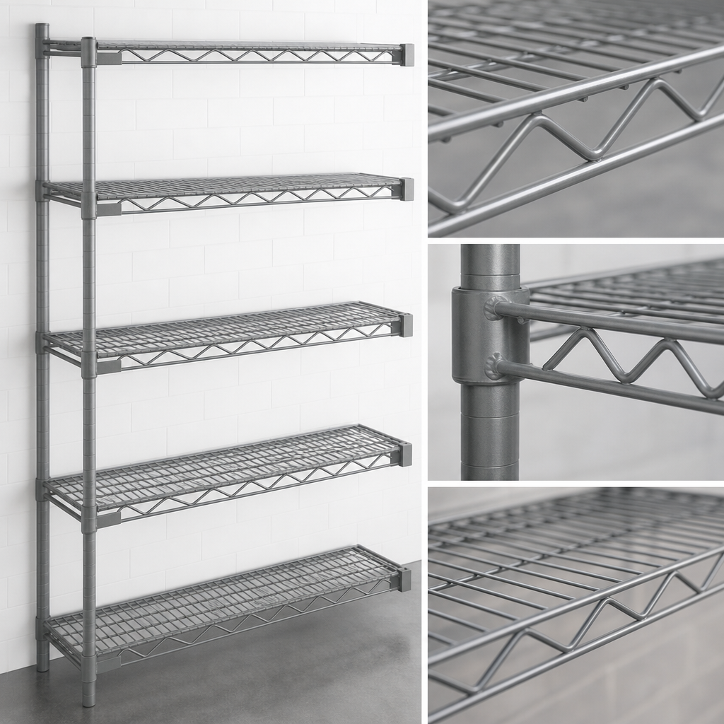 Patented QuadTruss® Wire Shelves