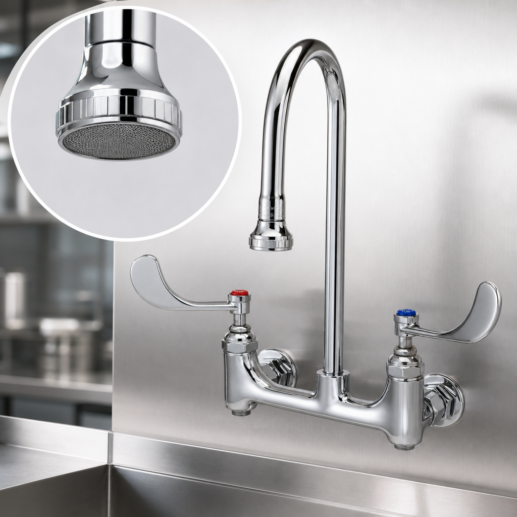 Rigid Gooseneck with Rosespray Outlet