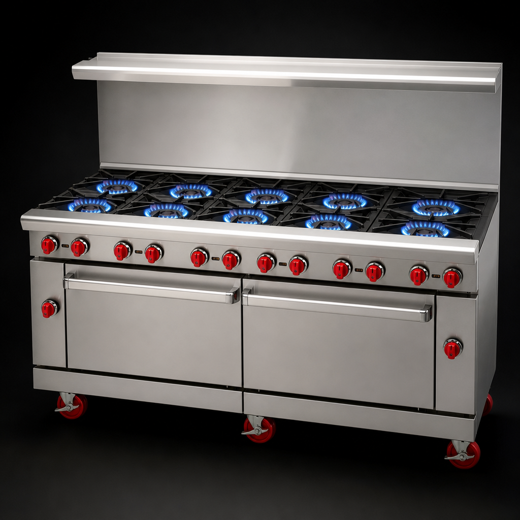 Eight Open Burners