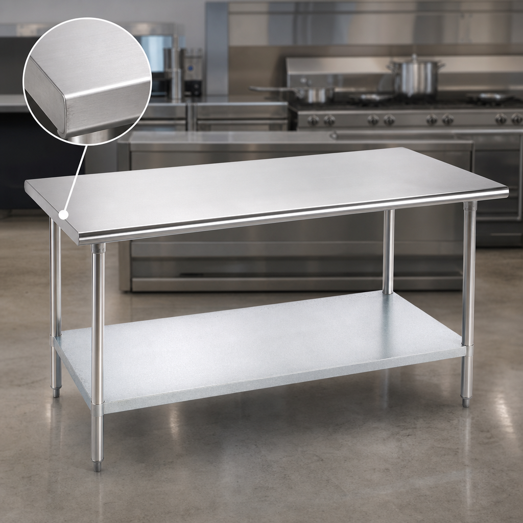 14-Gauge 304 Stainless Steel Top