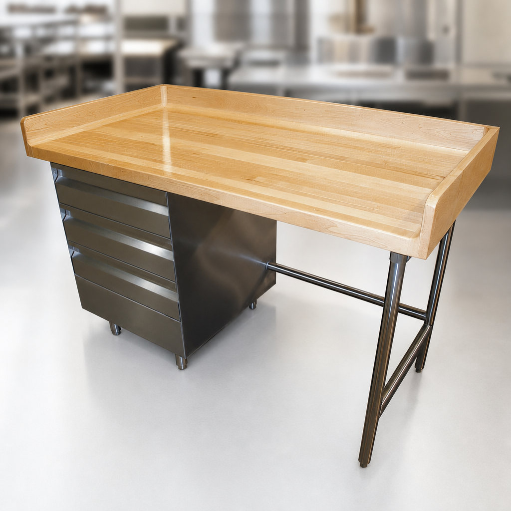 Wood Top With Protective Finish