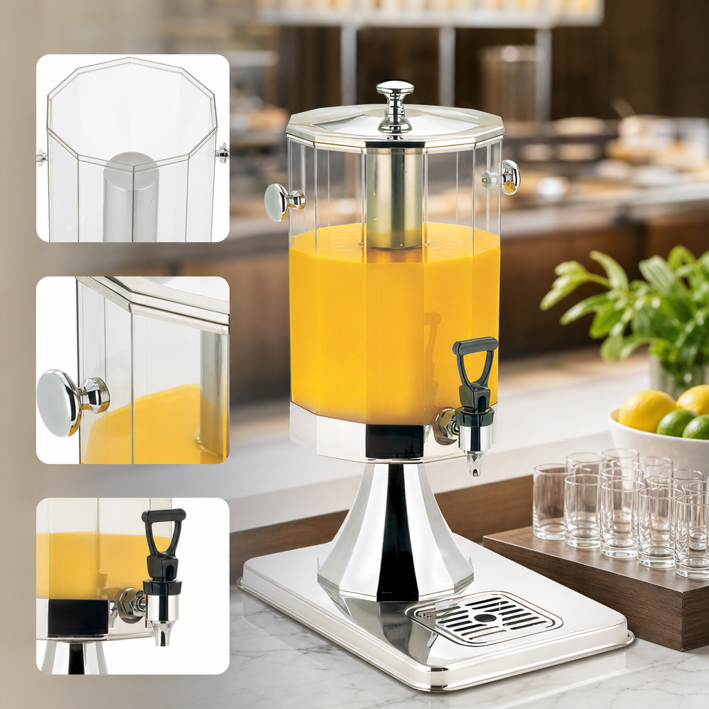 12-Sided Clear Cylinder