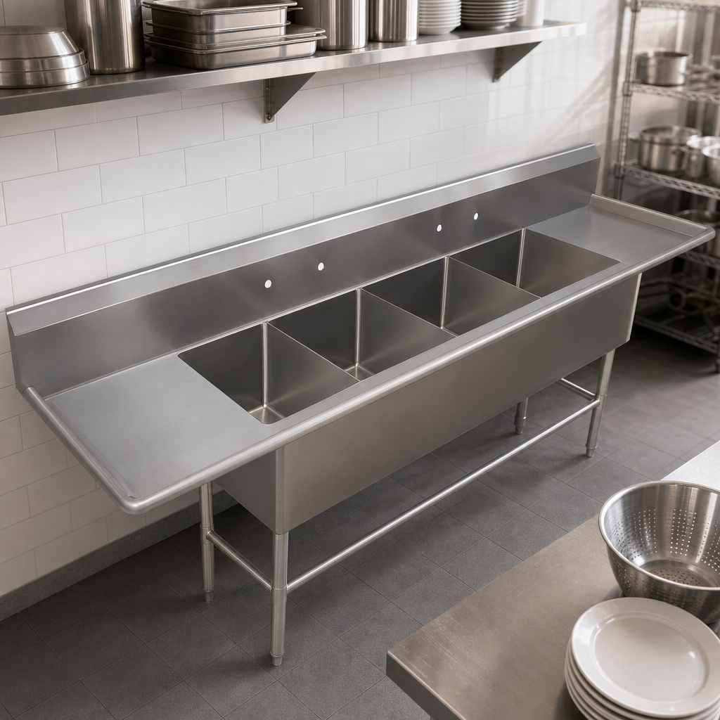 Four-Compartment Sink
