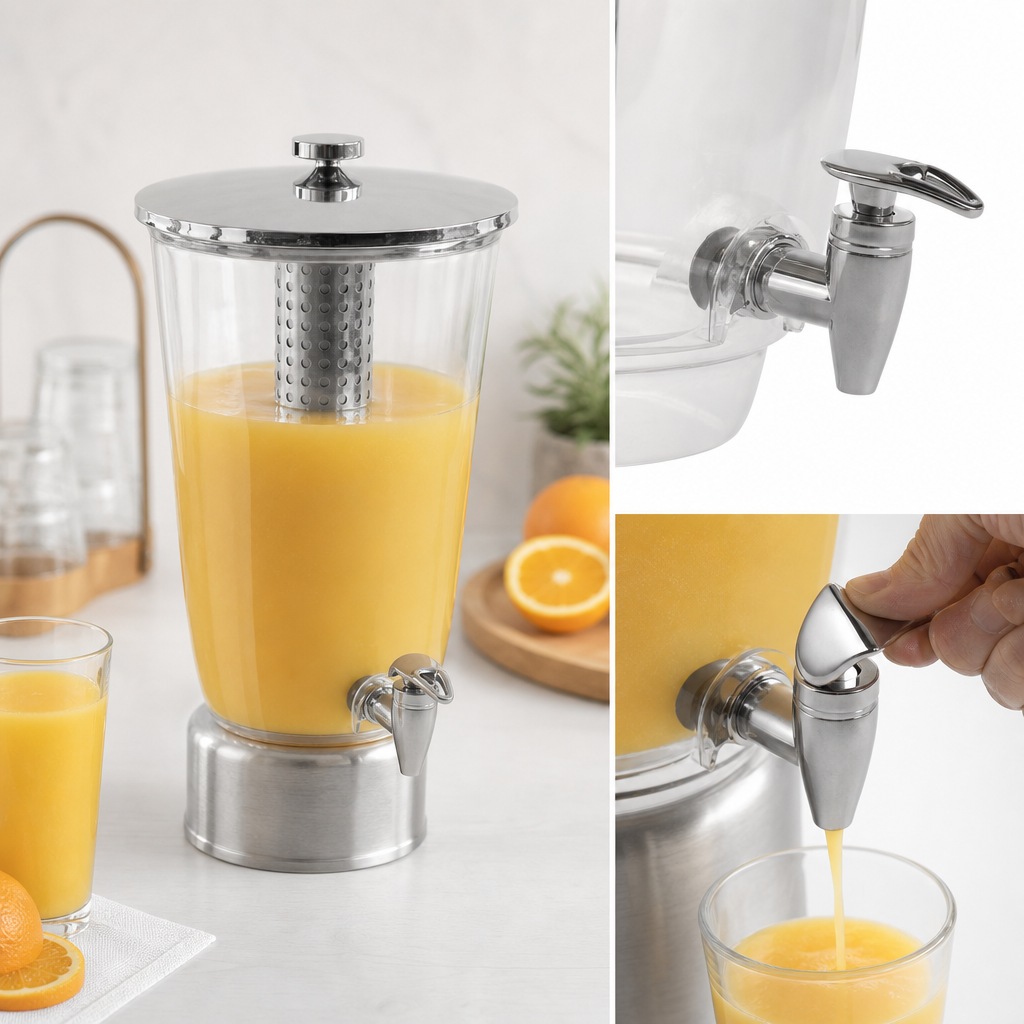Stainless Steel Faucet Included