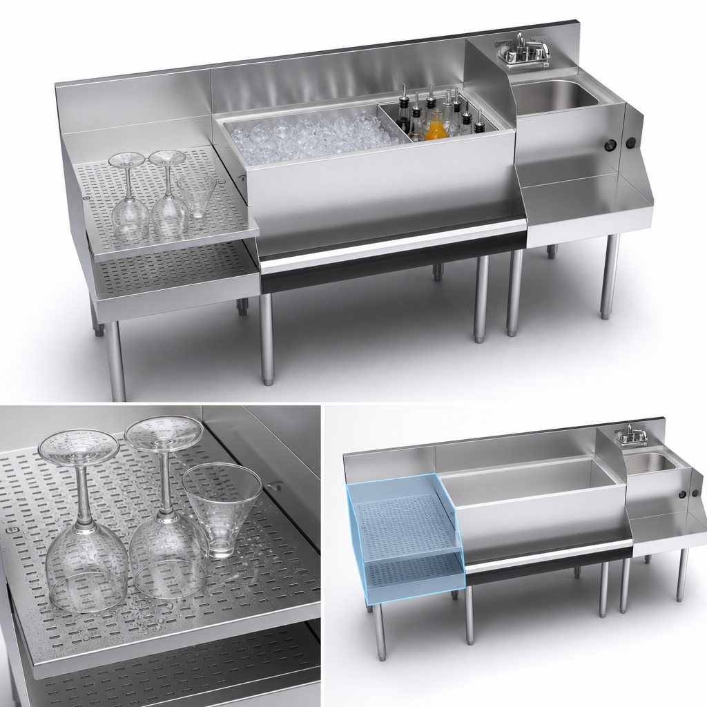 Recessed Drainboard Layout