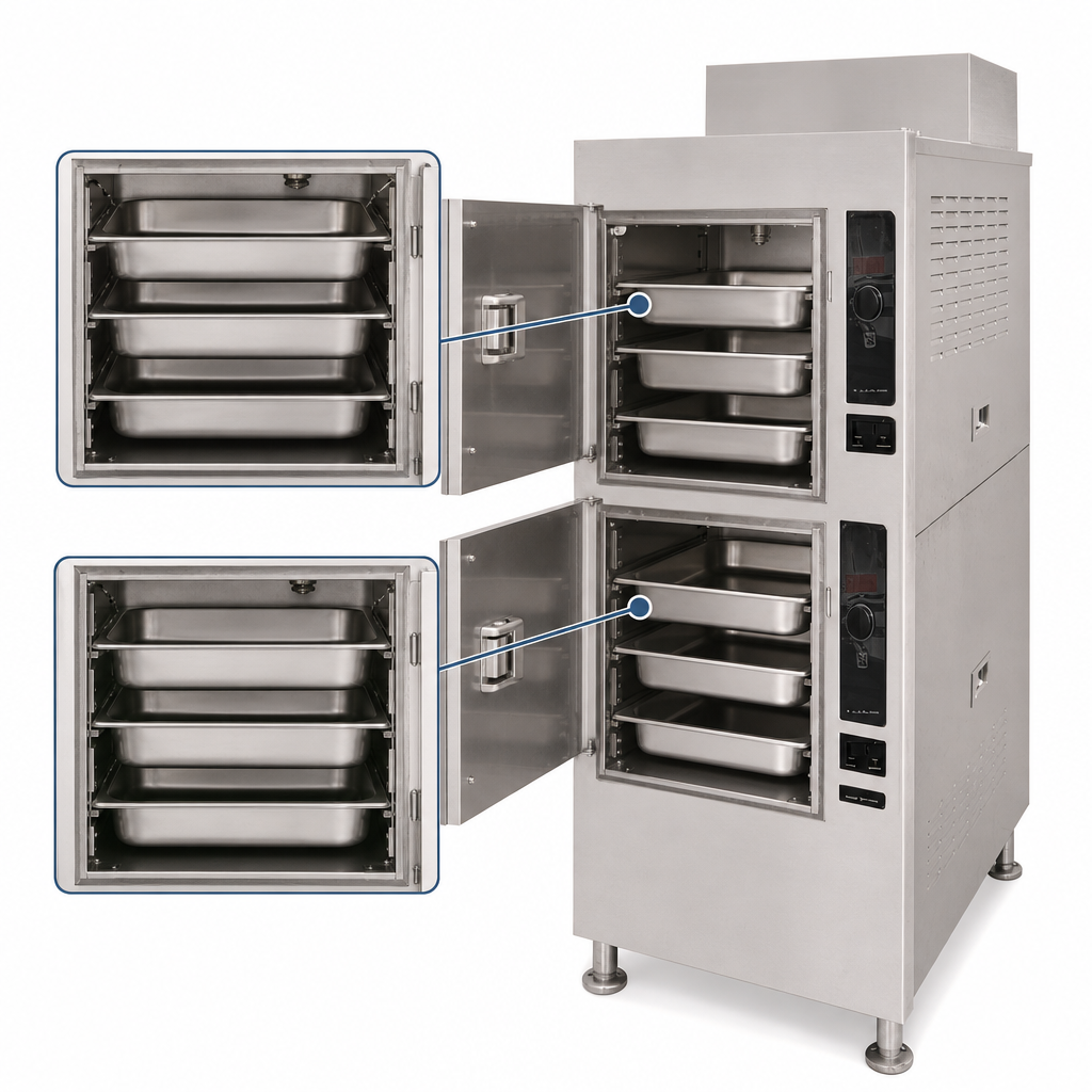 Three-Pan Capacity Per Compartment