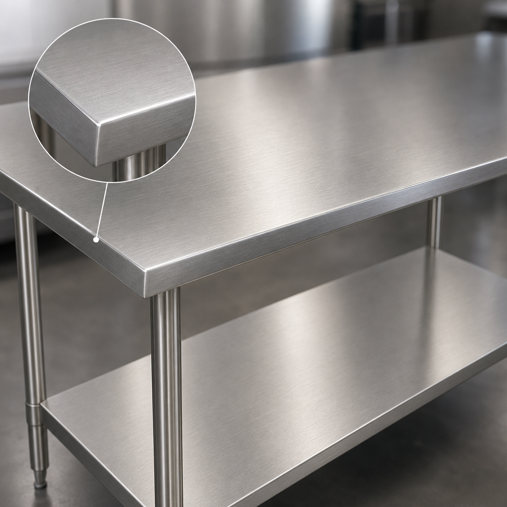 14-Gauge Stainless Steel Top