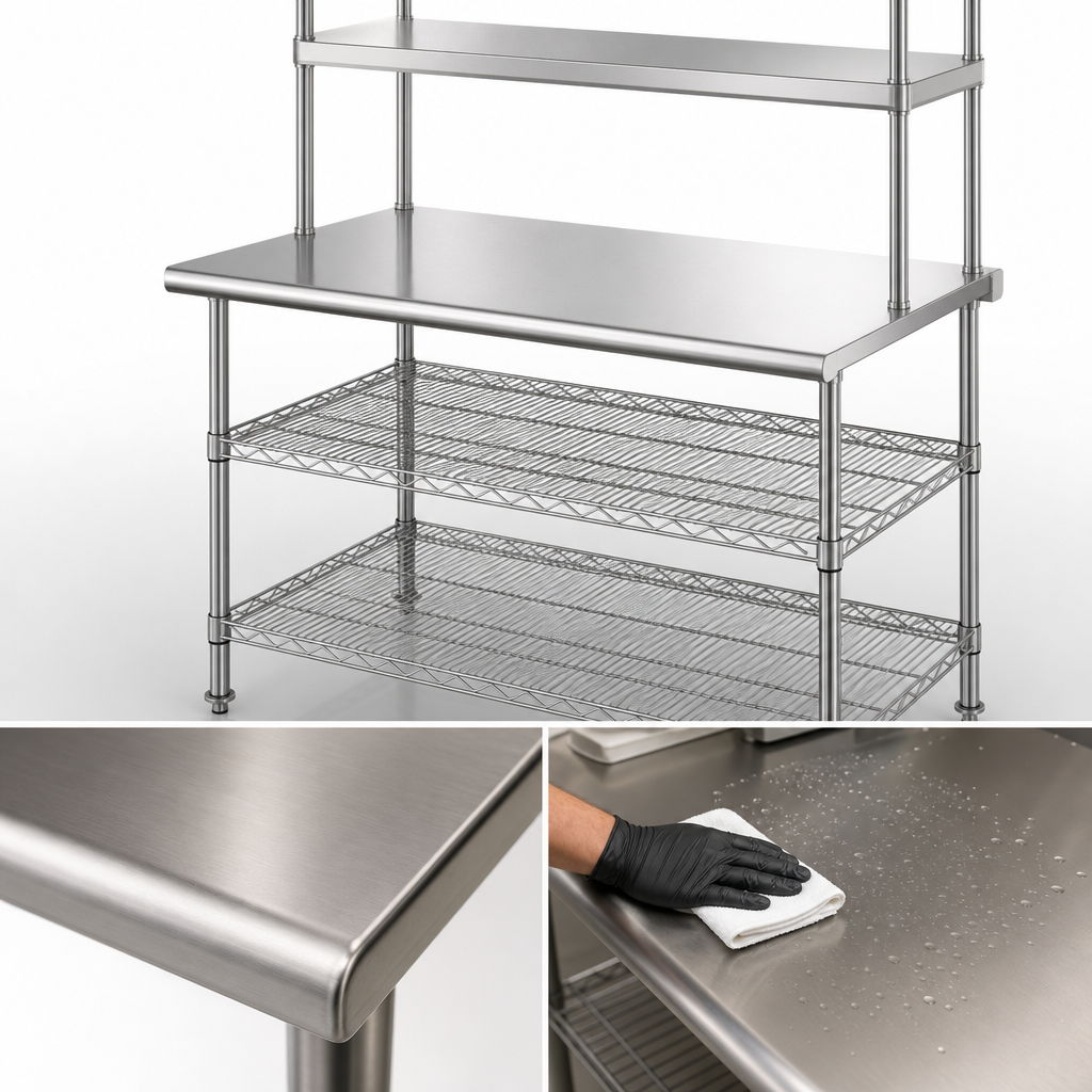 16 Gauge 304 Stainless Steel Top