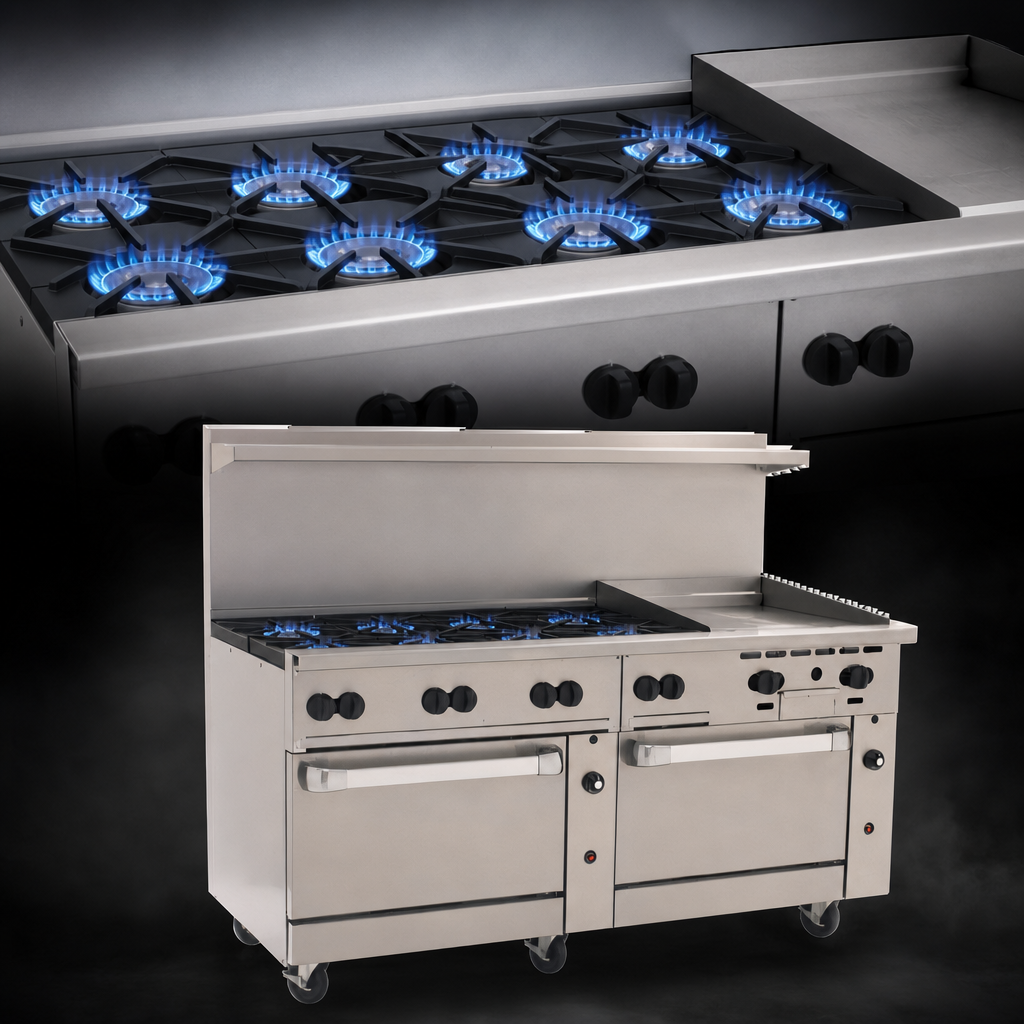 Eight Open Burners