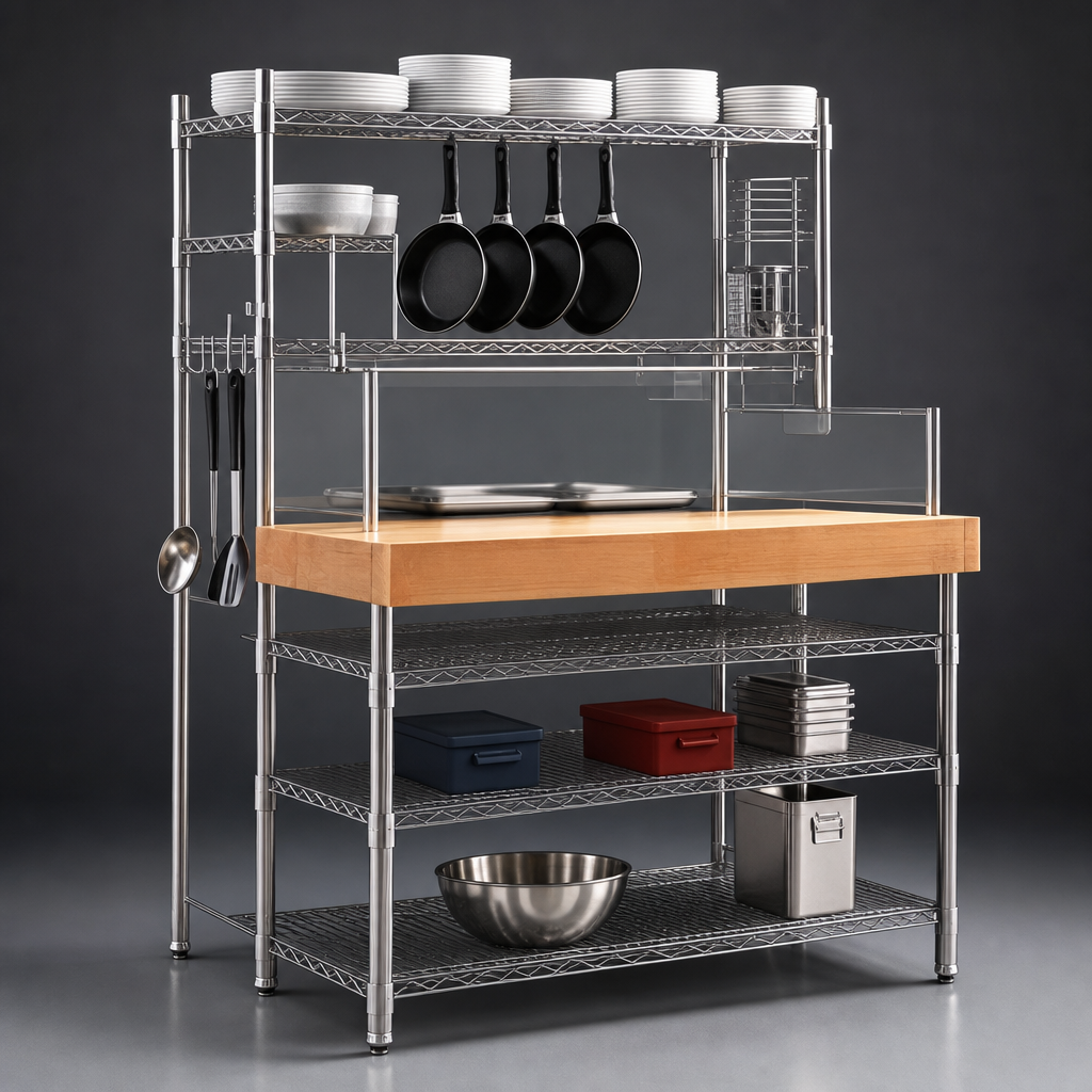 Freestanding Rear Shelf Unit