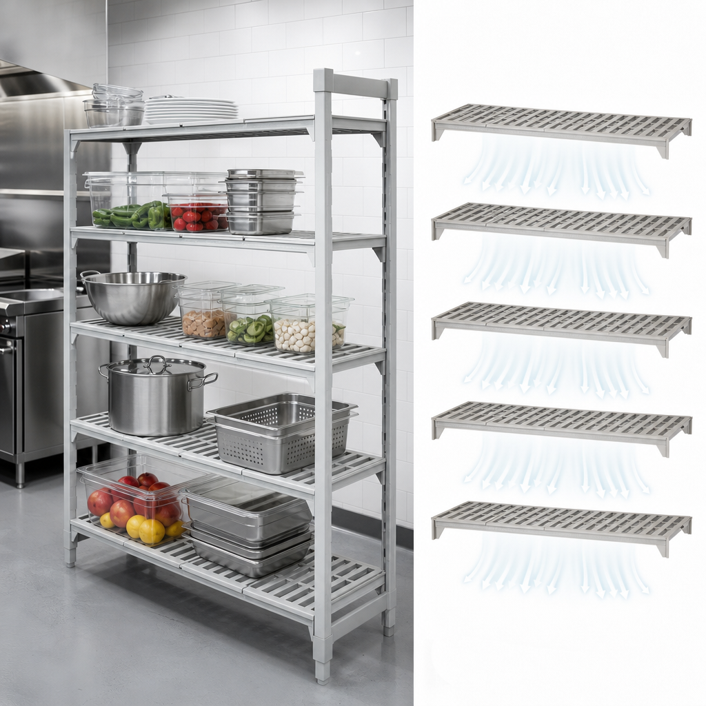 Five Vented Shelf Plates