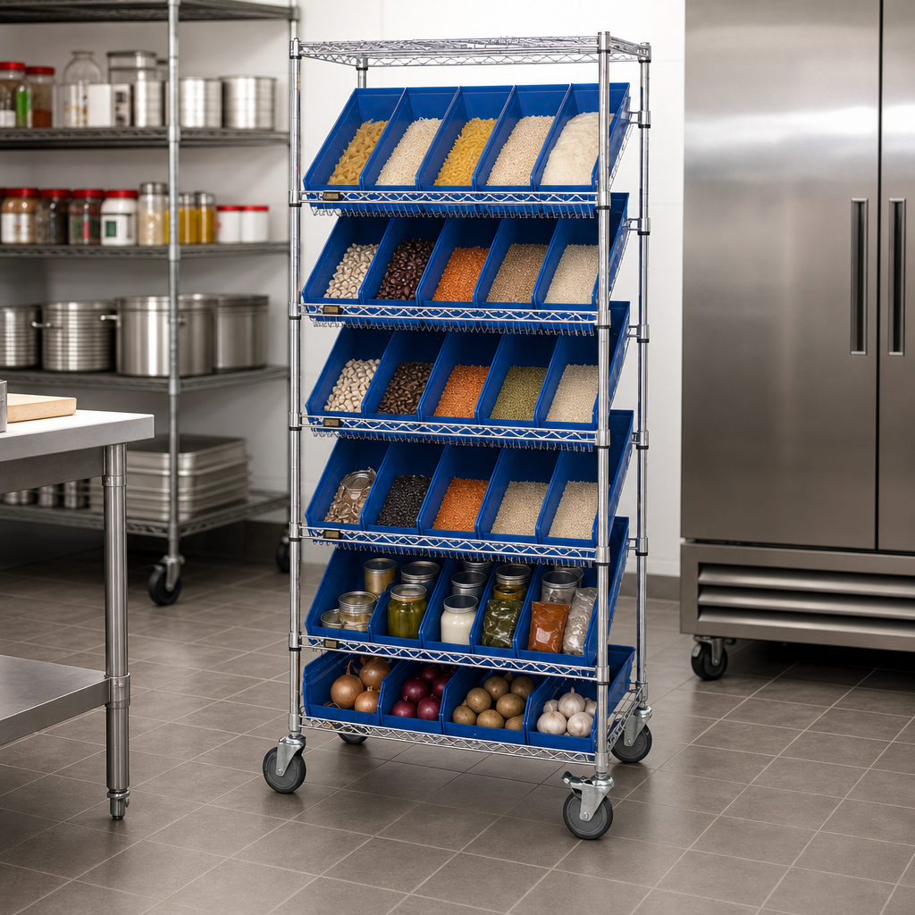 Mobile Wire Shelving Design