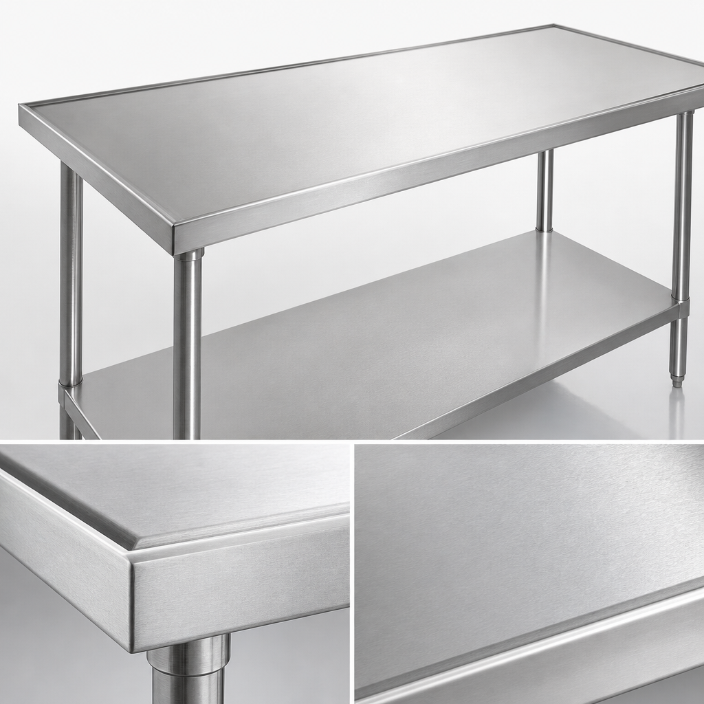14 Gauge 304 Stainless Steel Top