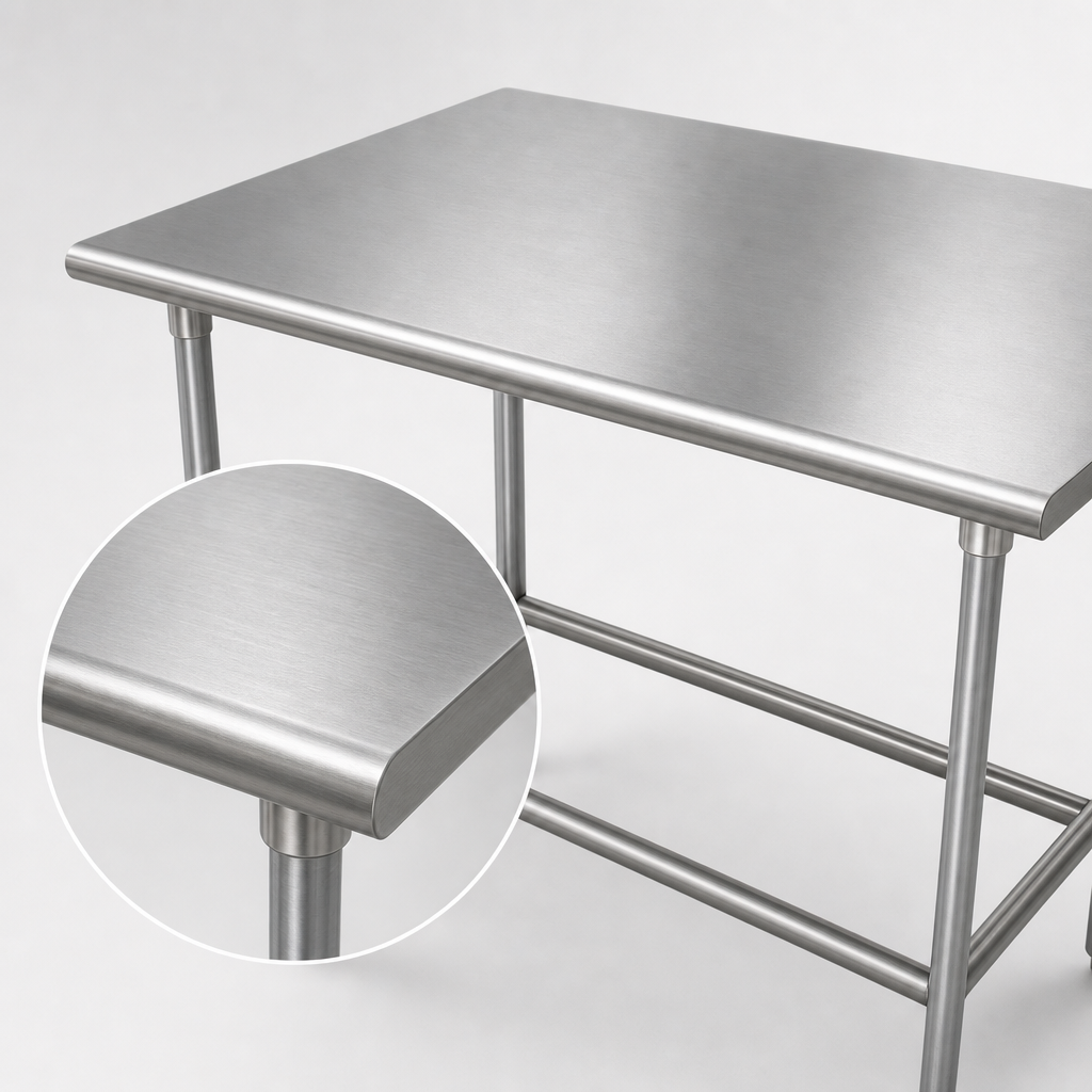 16-Gauge 304 Stainless Steel Top