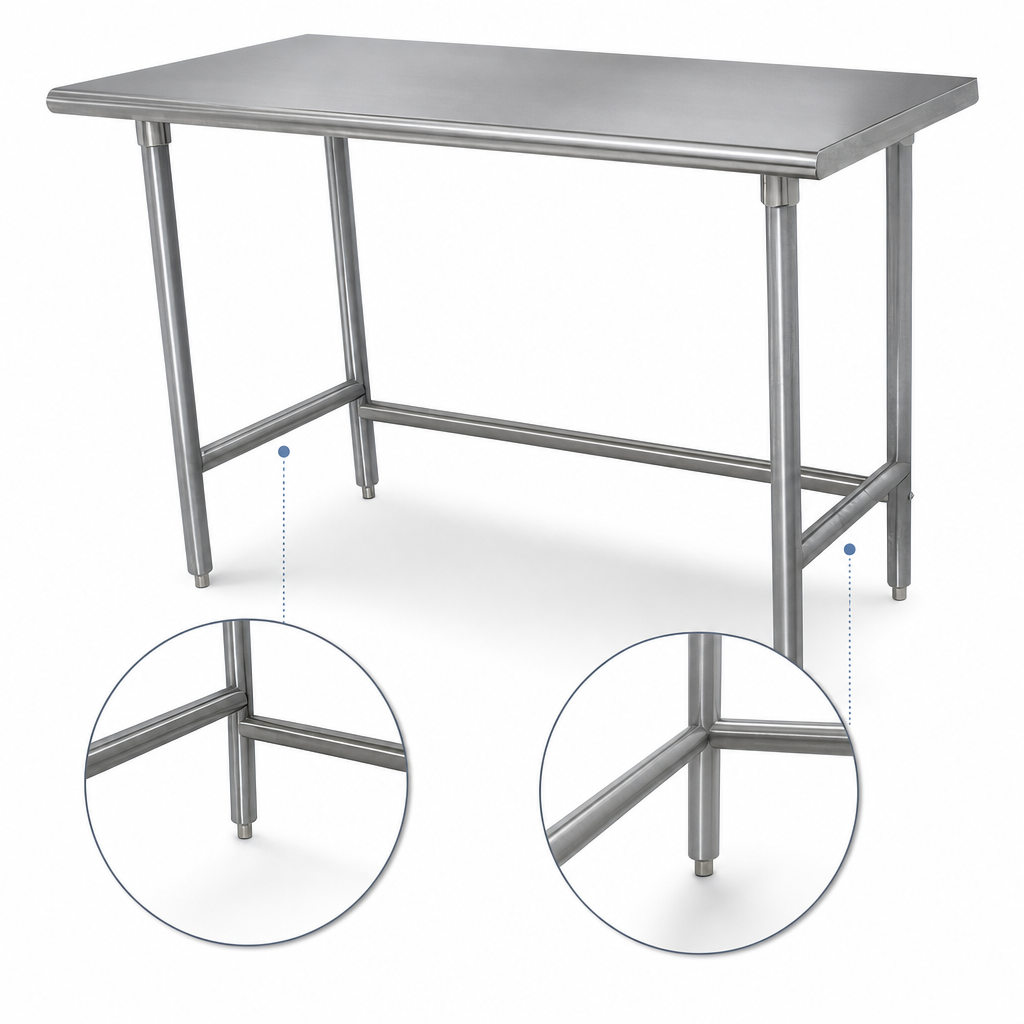 Stainless Steel Legs and Crossrails
