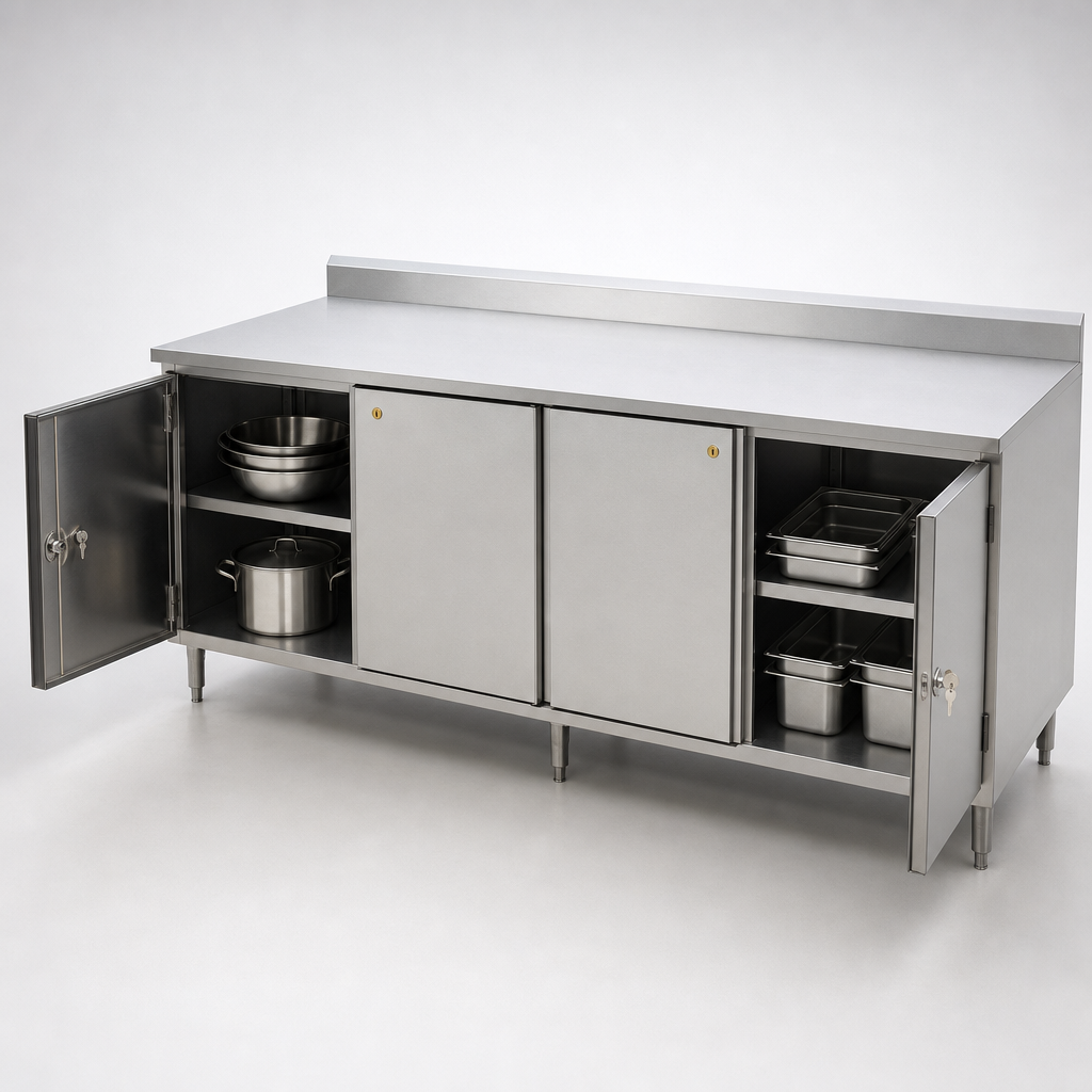 Cabinet Base With Locking Doors