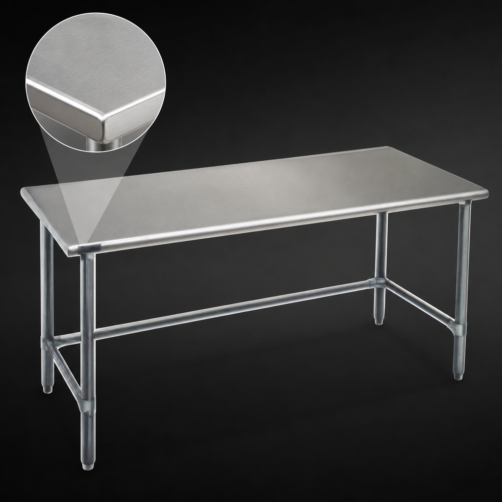 14-Gauge 304 Stainless Steel Top