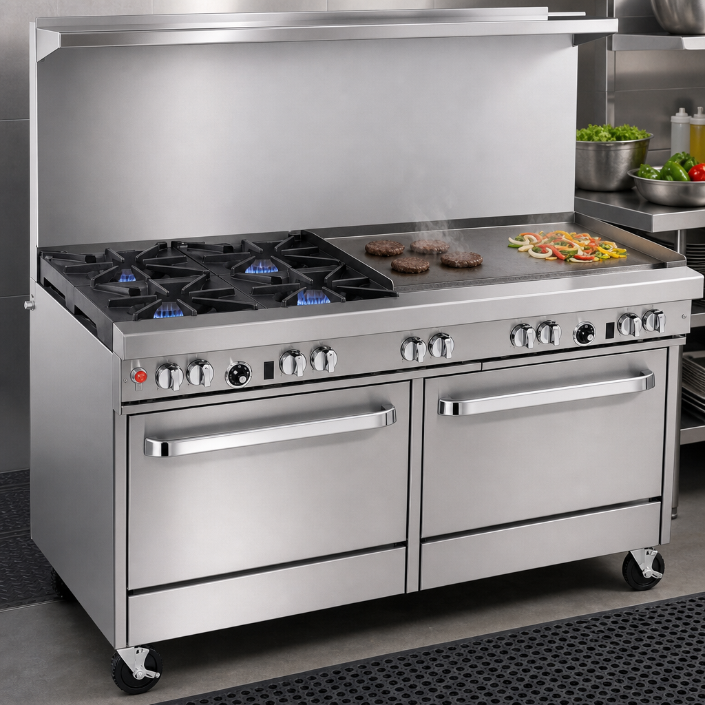 4-Burner Top with 36-Inch Griddle