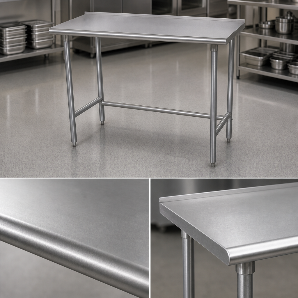 16-Gauge 304 Stainless Steel Top