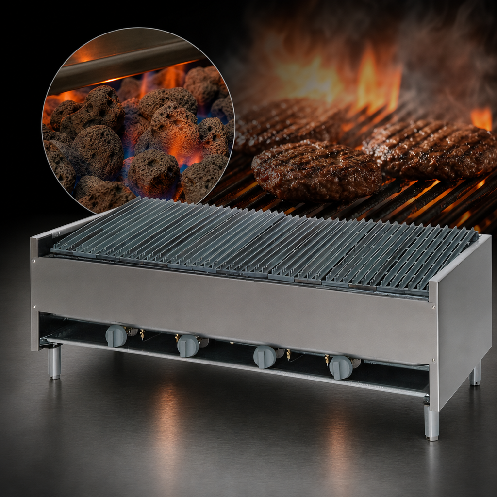 Lava Rock Heating