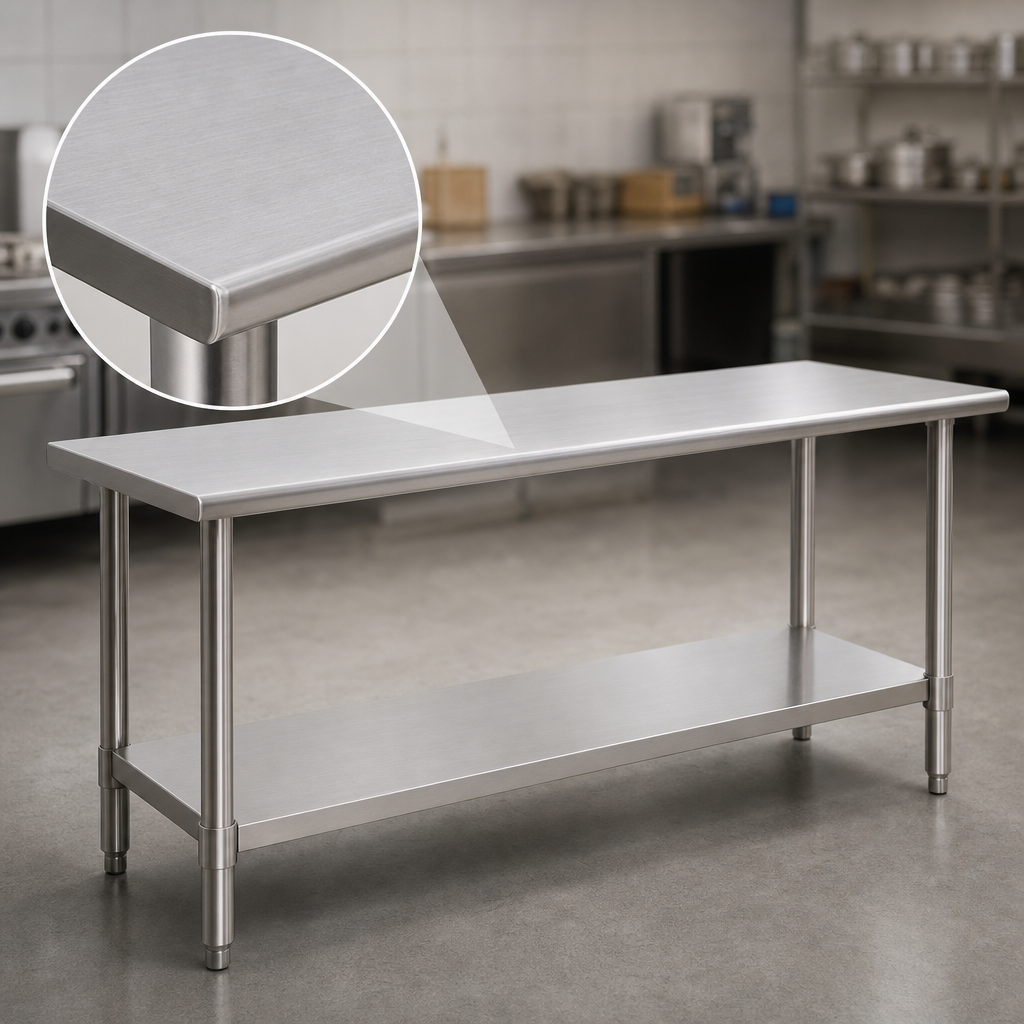 14-Gauge Stainless Steel Top