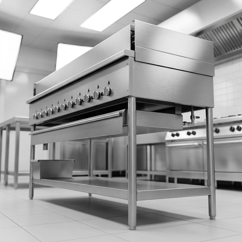 Experience the exceptional durability of this gas broiler, meticulously crafted with heavy-duty, welded stainless steel construction for demanding commercial use.