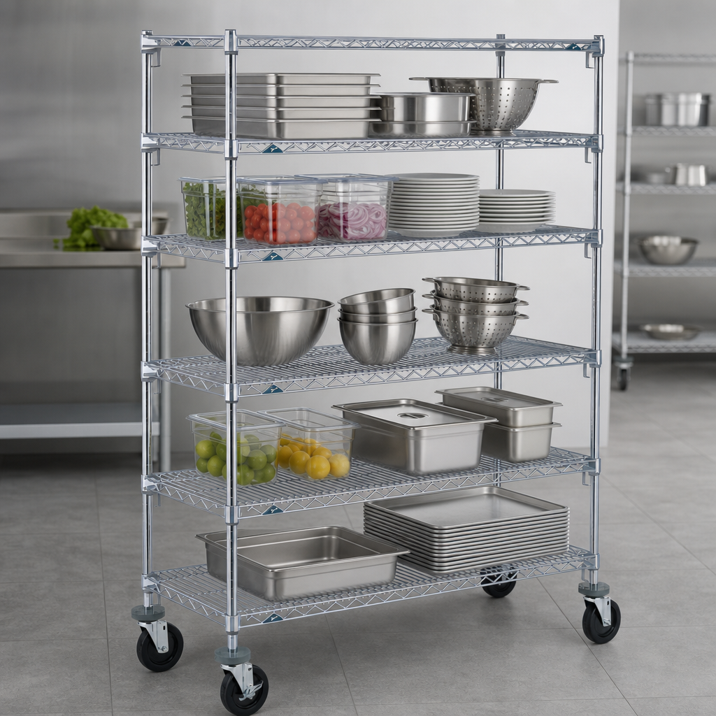 Five Wire Shelves