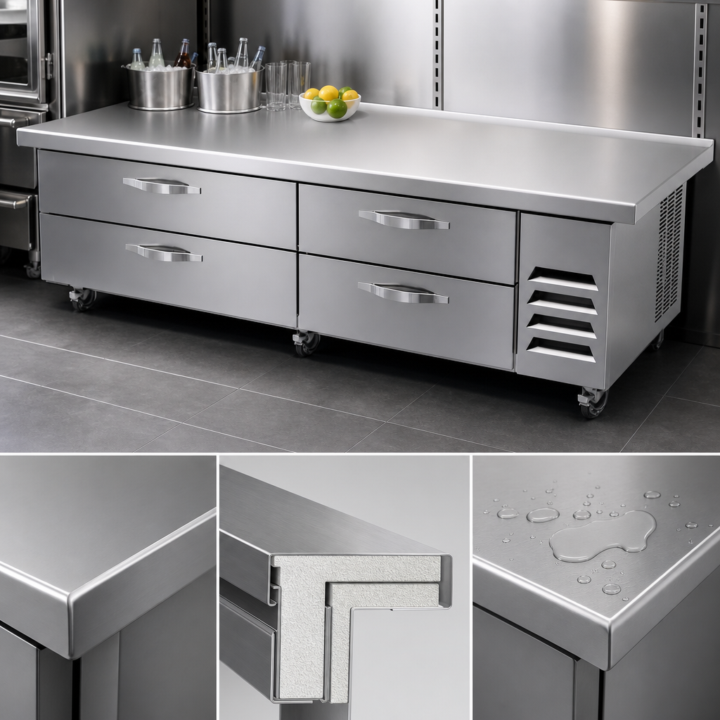 Extended Stainless Steel Top