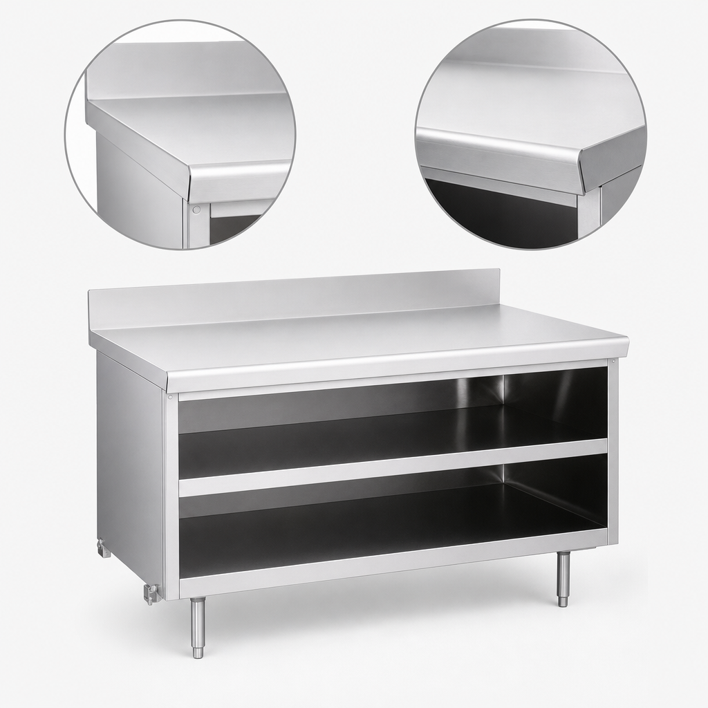 One-Piece 16-Gauge Stainless Steel Top