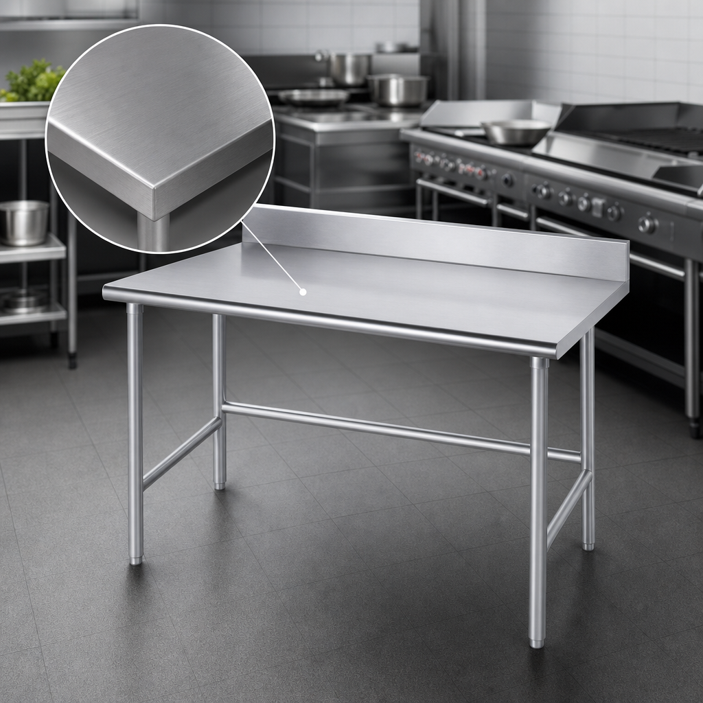 16-Gauge 304 Stainless Steel Top