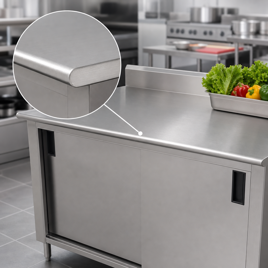16-Gauge 304 Stainless Steel Top