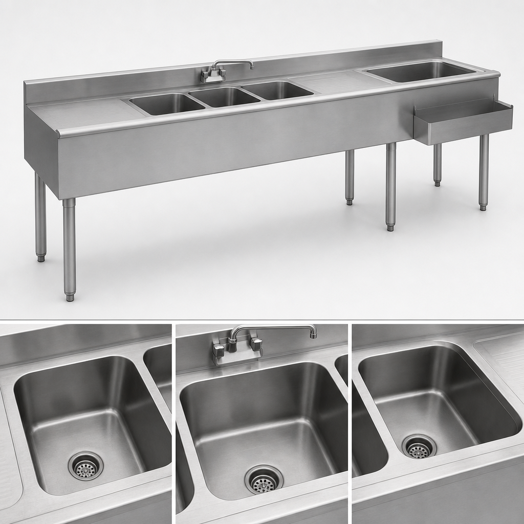 Three Sink Bowls