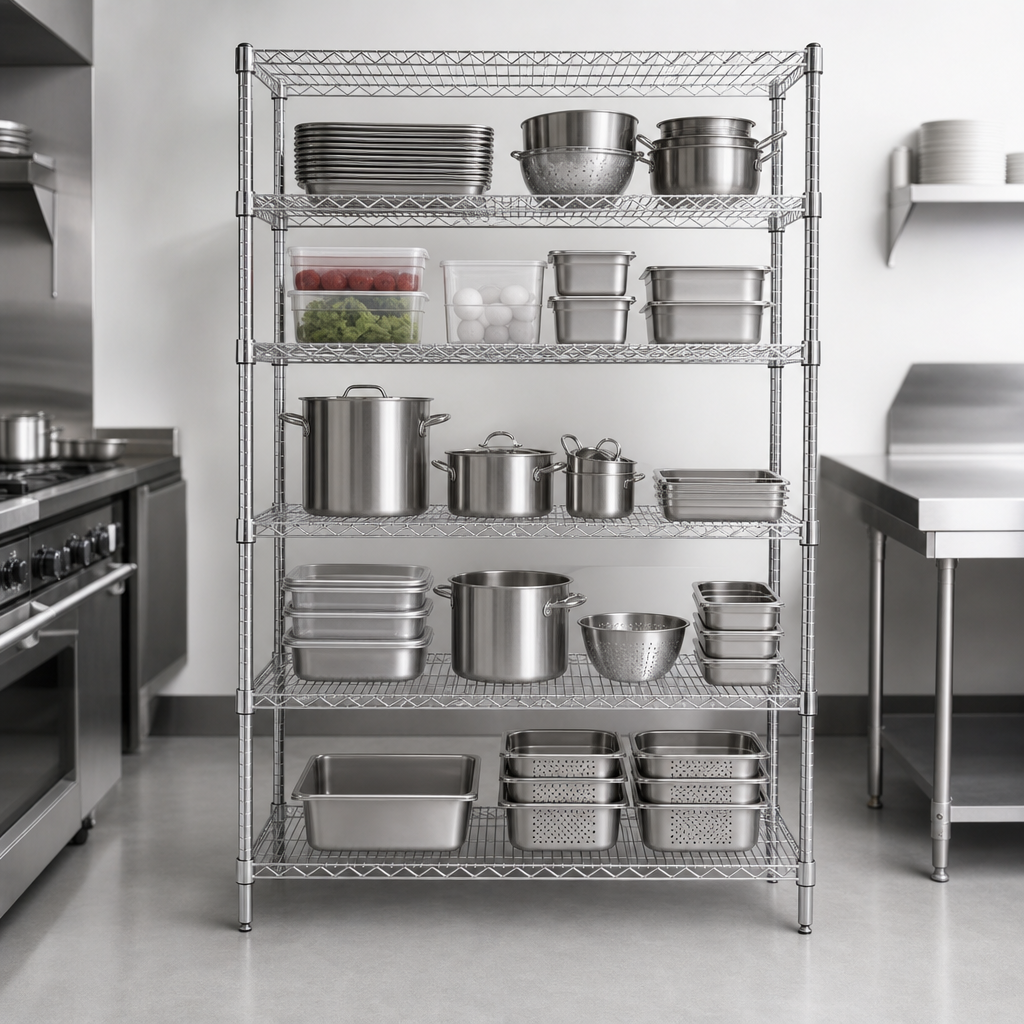 Five Wire Shelves