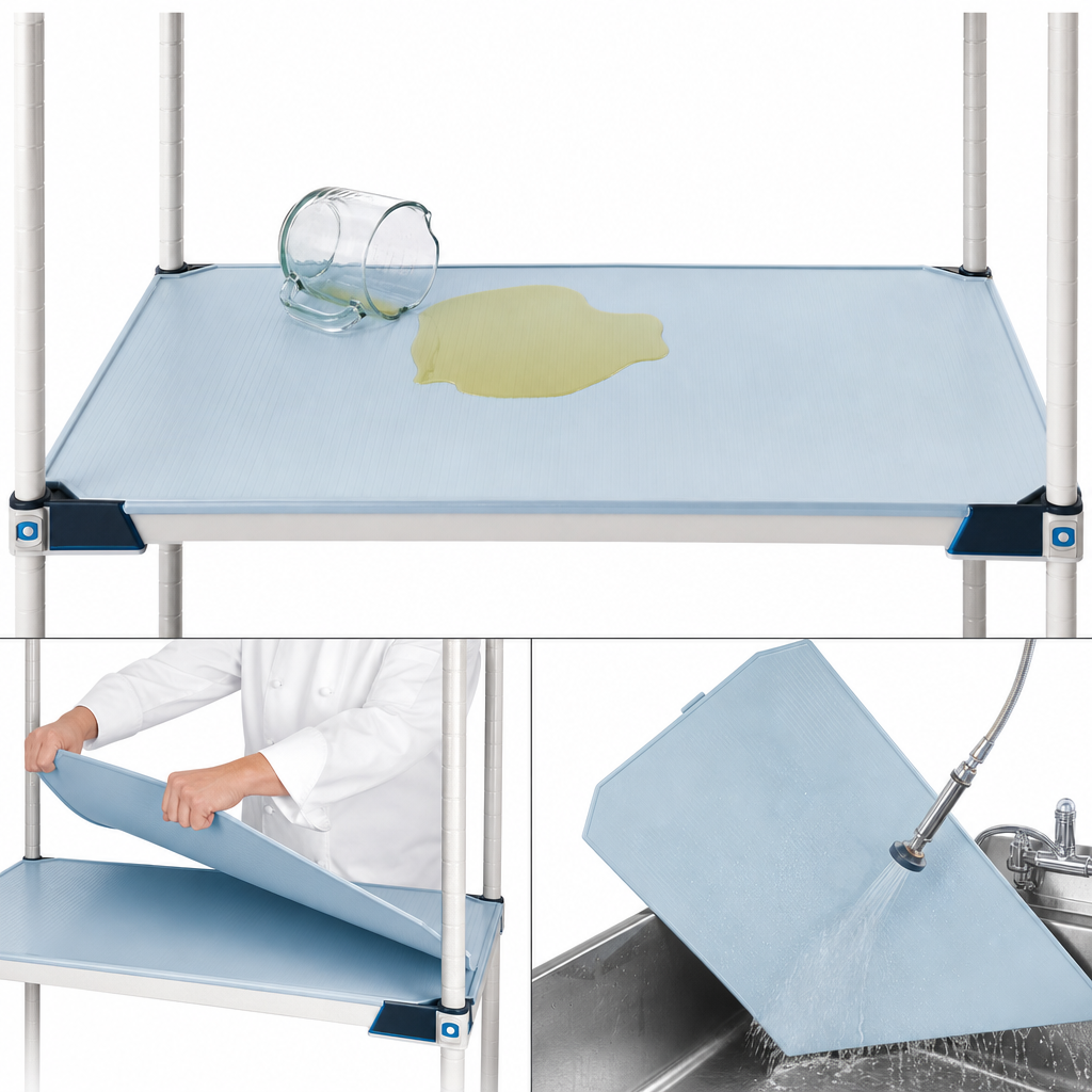 One-Piece Solid Polymer Shelf Mat
