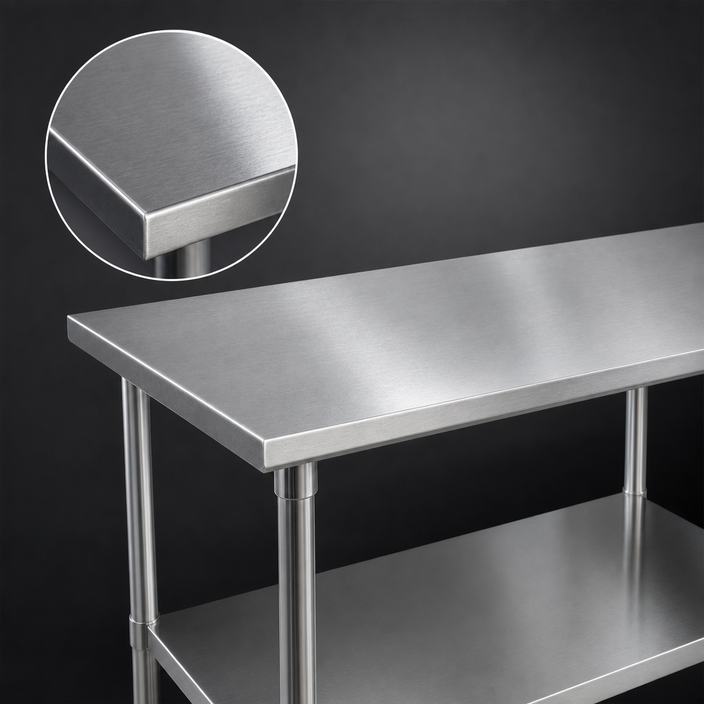 14-Gauge Stainless Steel Top