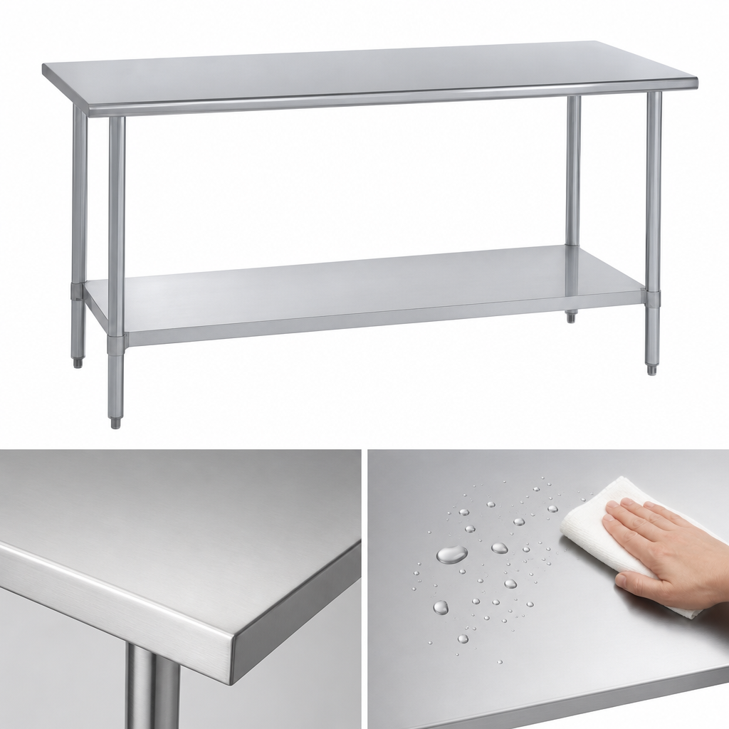 16-Gauge 400-Series Stainless Steel Top