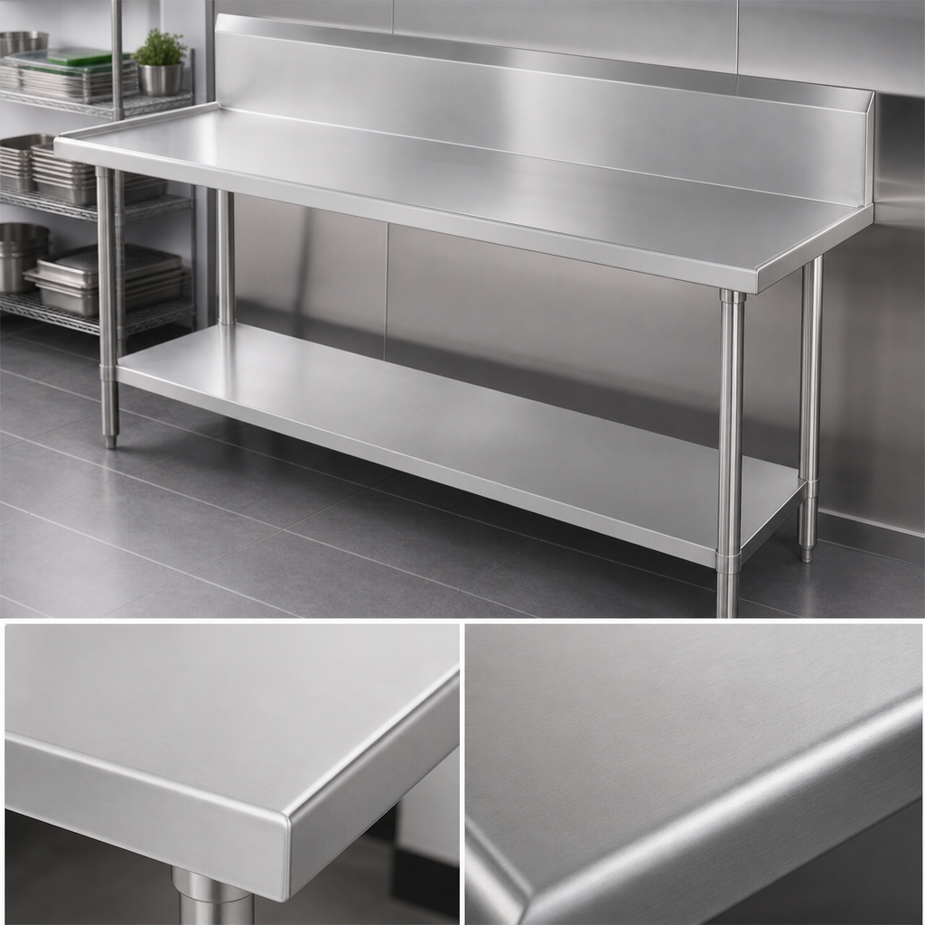 14-Gauge 304 Stainless Steel Top
