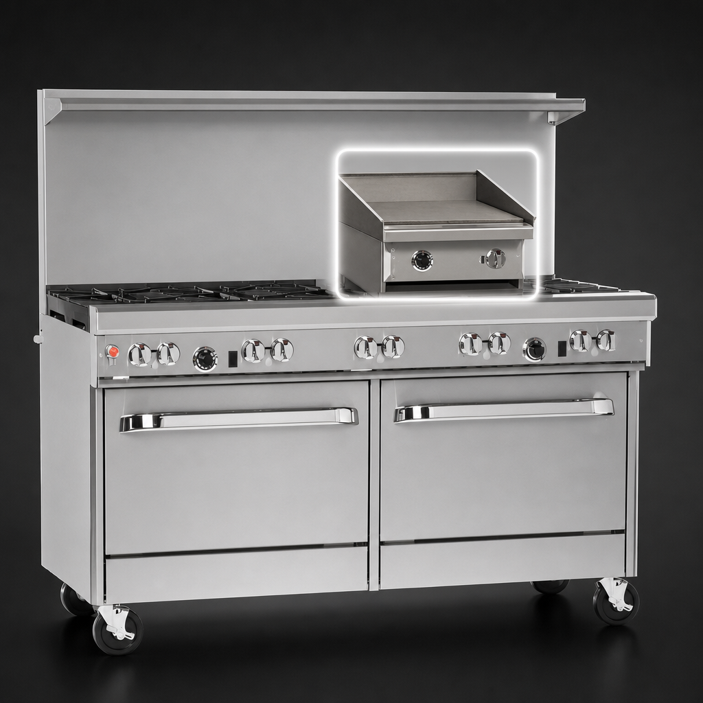 Raised Griddle/Broiler