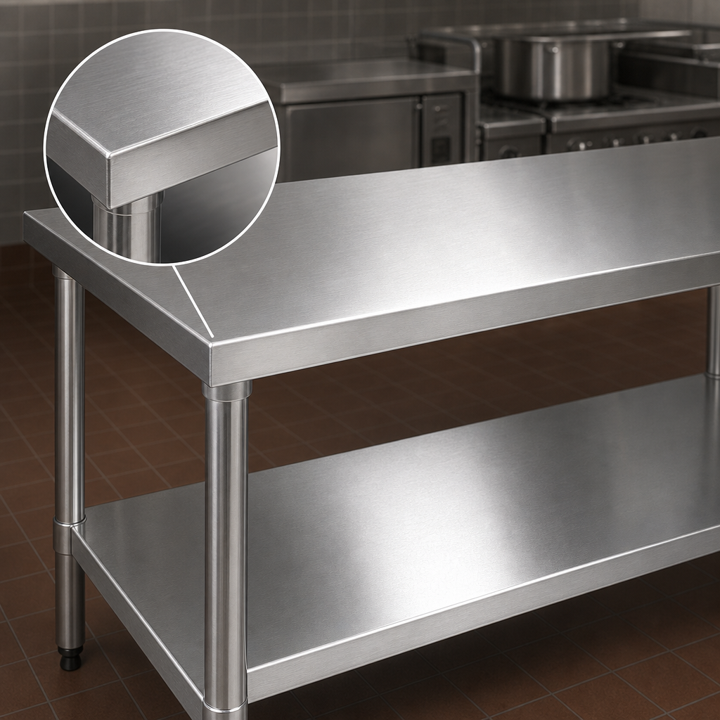 Heavy-Duty Stainless Steel Top