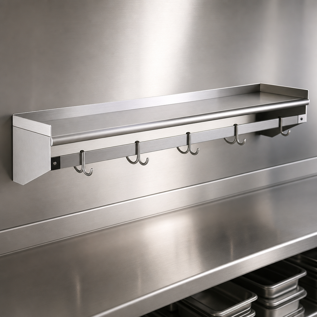 16-Gauge 430 Stainless Steel Shelf