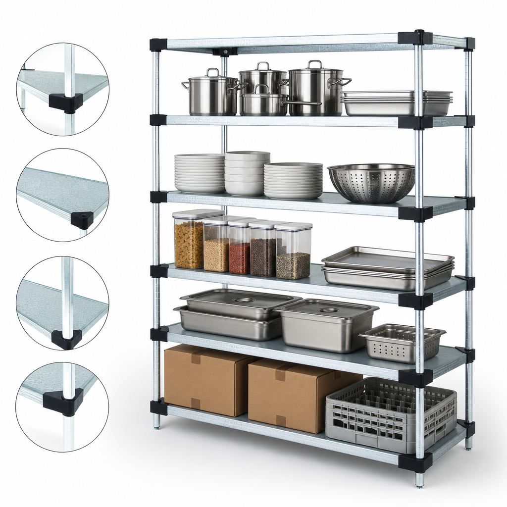Five Solid Shelves
