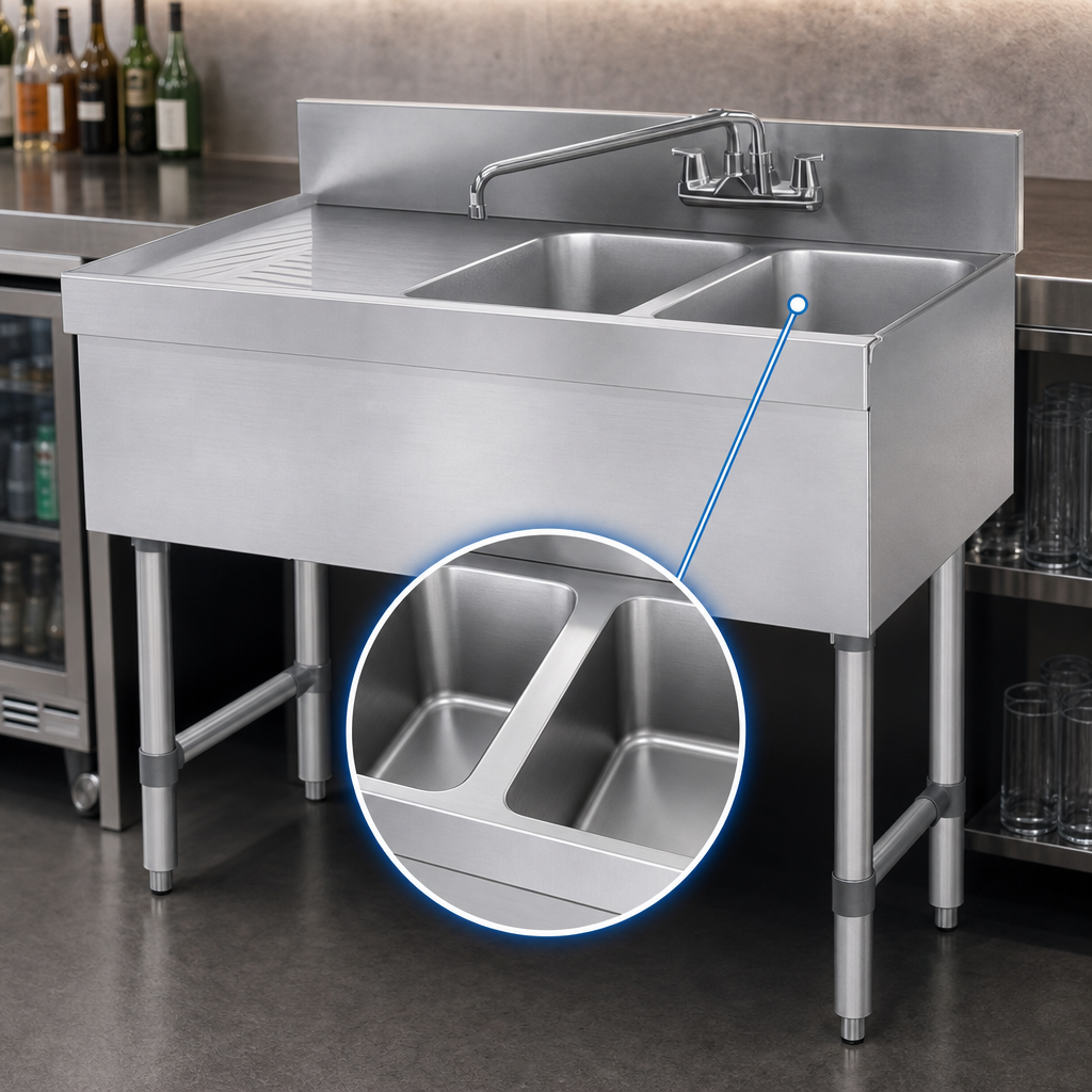 Two Compartment Basin Layout