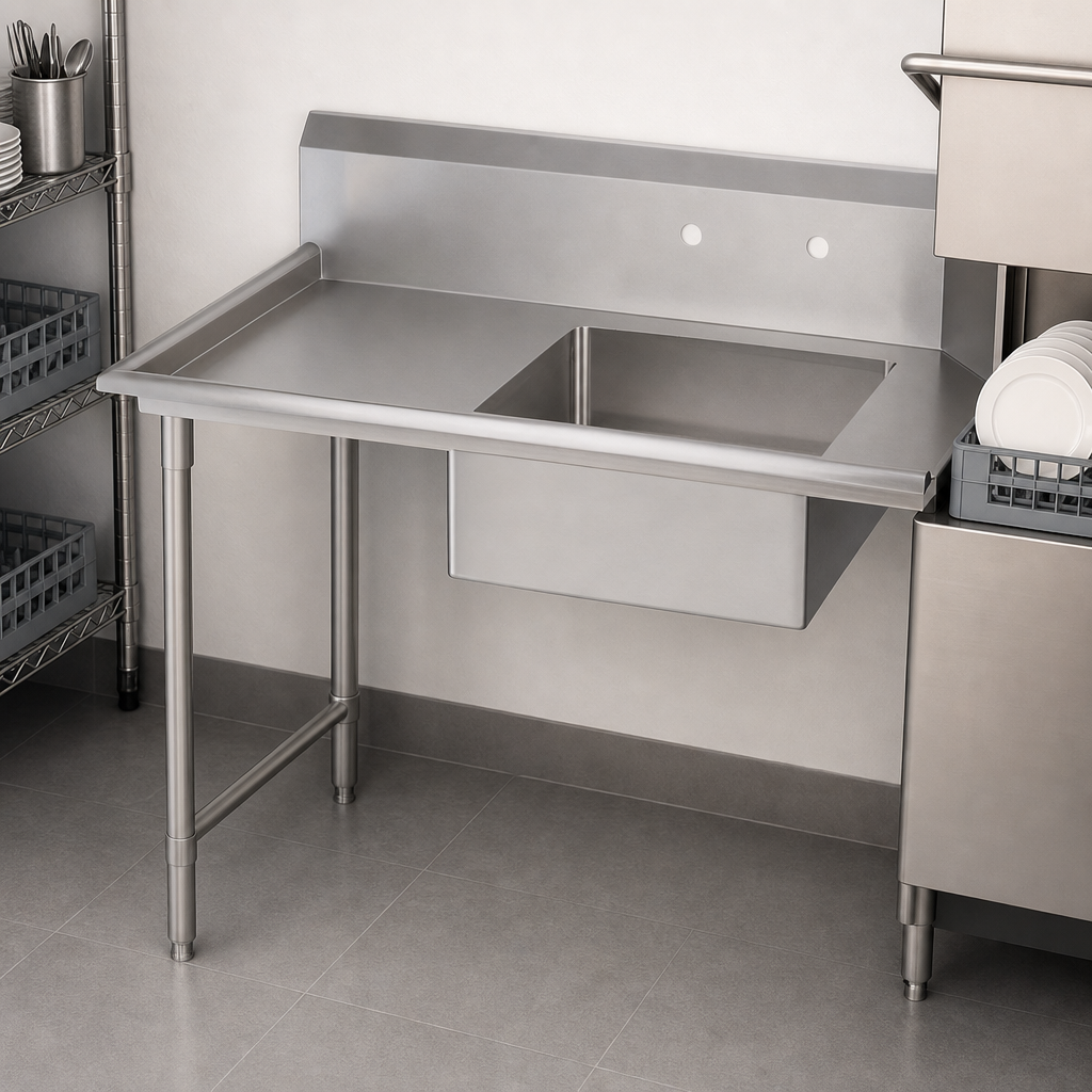 Straight Soiled Dish Table Design