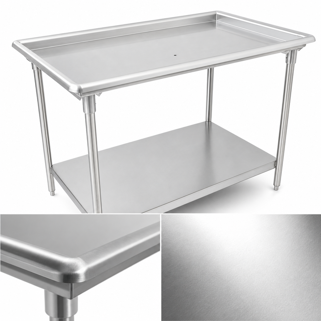 16-Gauge Stainless Steel Top
