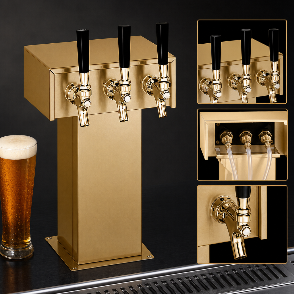 3-Faucet Tee Tower