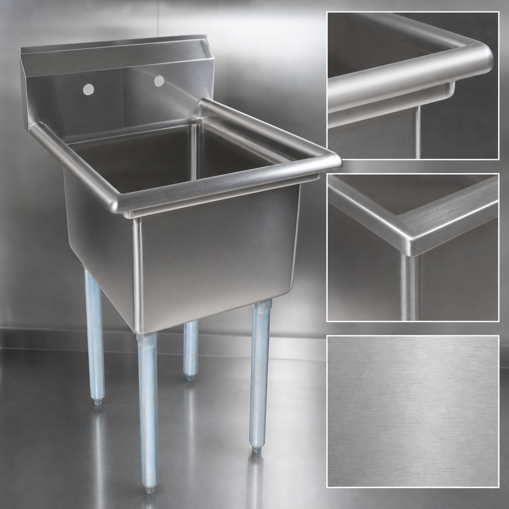 18-Gauge Type 300 Stainless Steel