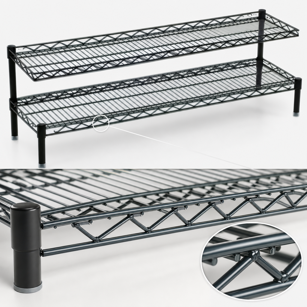 Patented QuadTruss Bottom Shelf