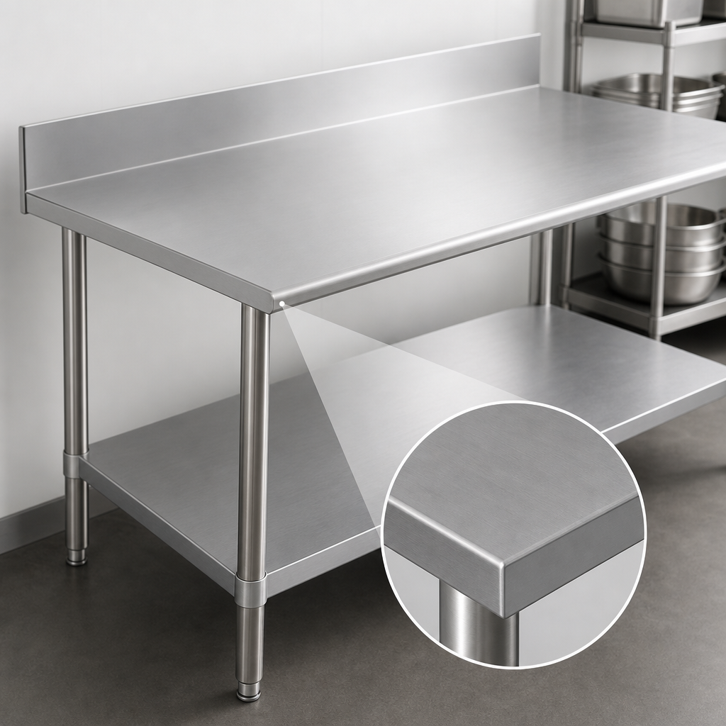 16-Gauge Stainless Steel Top