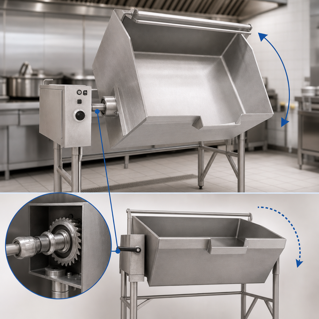 Self-Locking Worm Gear Tilt Mechanism